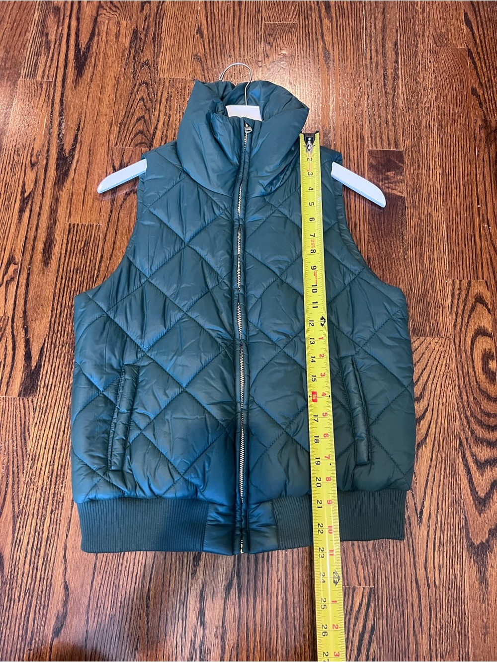 Quilted Puffer Vest in Deep Teal